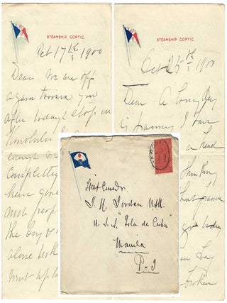 1900 &ndash; Two letters from the wife a Lieutenant Commander who had just assumed command of gunboat...