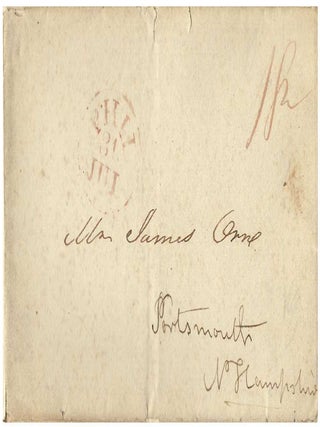 1823 &ndash; Letter from a young man who had traveled from Portsmouth, New Hampshire westward to St. Louis in search of potential business opportunities