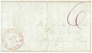 1840 – Letterhead showing the first buildings of Wesleyan College in Middletown, Connecticut, which it purchased from Alden Partridge when he moved what was to become Norwich University to Northfield, Vermont