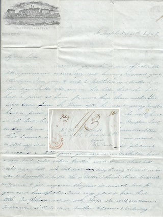 1847 &ndash; Letter to her sister in Canada from a young woman attending the first U. S. Catholic...