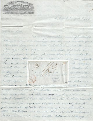 Item #010813 1847 – Letter to her sister in Canada from a young woman attending the first U. S....