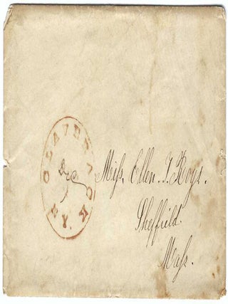 1854 &ndash; Letter from a student at Claverack Academy and Hudson River Institute describing school life including a delicious Thanksgiving feast