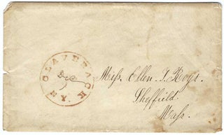 1854 – Letter from a student at Claverack Academy and Hudson River Institute describing school life including a delicious Thanksgiving feast