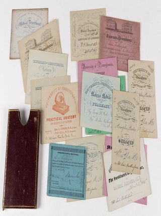 1846-1850 &ndash; 19 tickets entitling a student to attend medical lectures and events given at the...